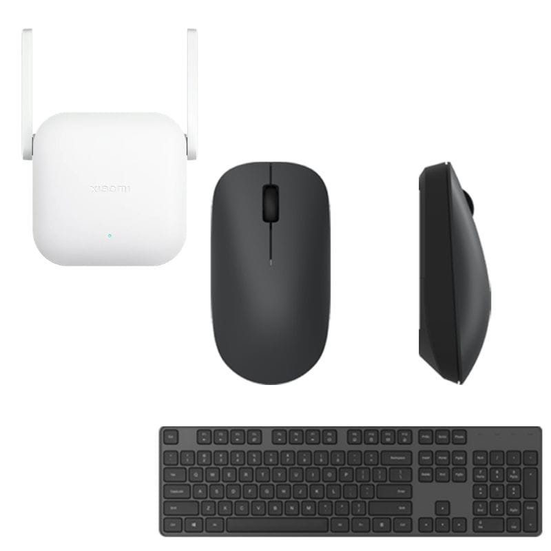 Pack Xiaomi Keyboard And Mouse Combo + Xiaomi Wi-Fi Range Extender N300