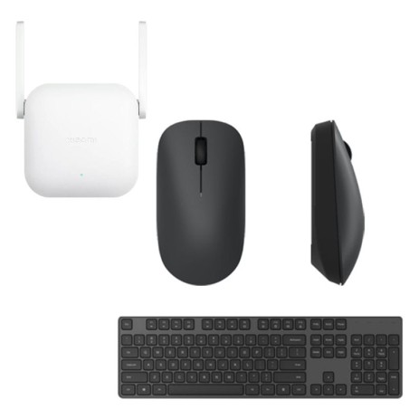 Pack Xiaomi Keyboard And Mouse Combo + Xiaomi Wi-Fi Range Extender N300