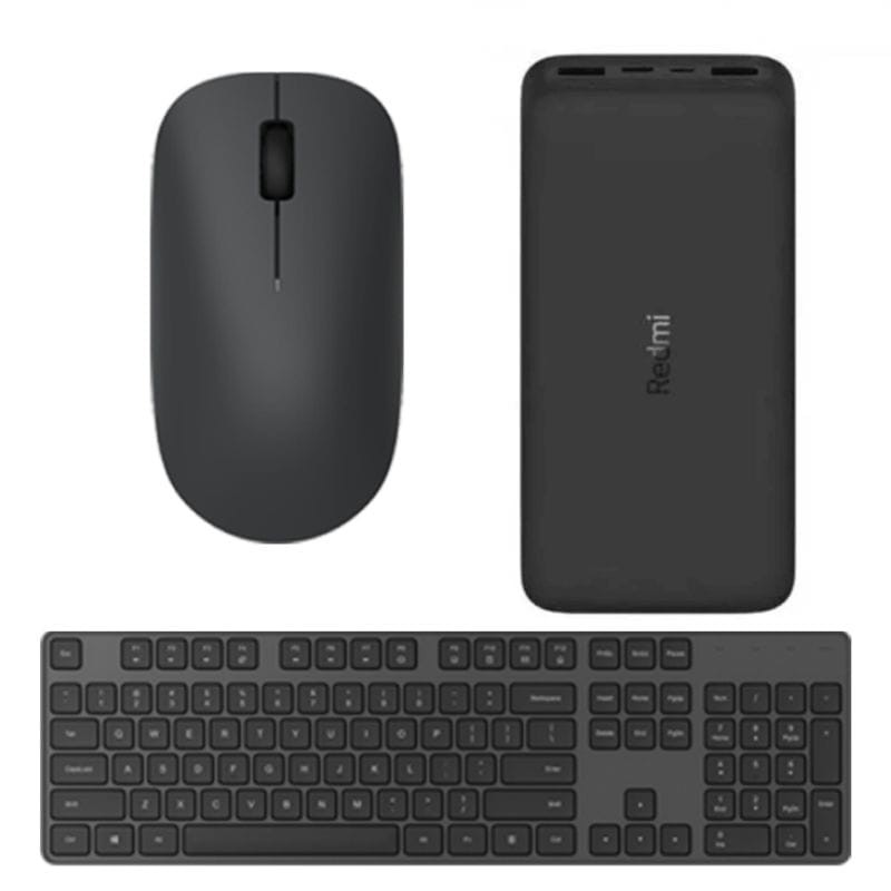 Pack Xiaomi Keyboard And Mouse Combo + 20000mAH Redmi Power Bank