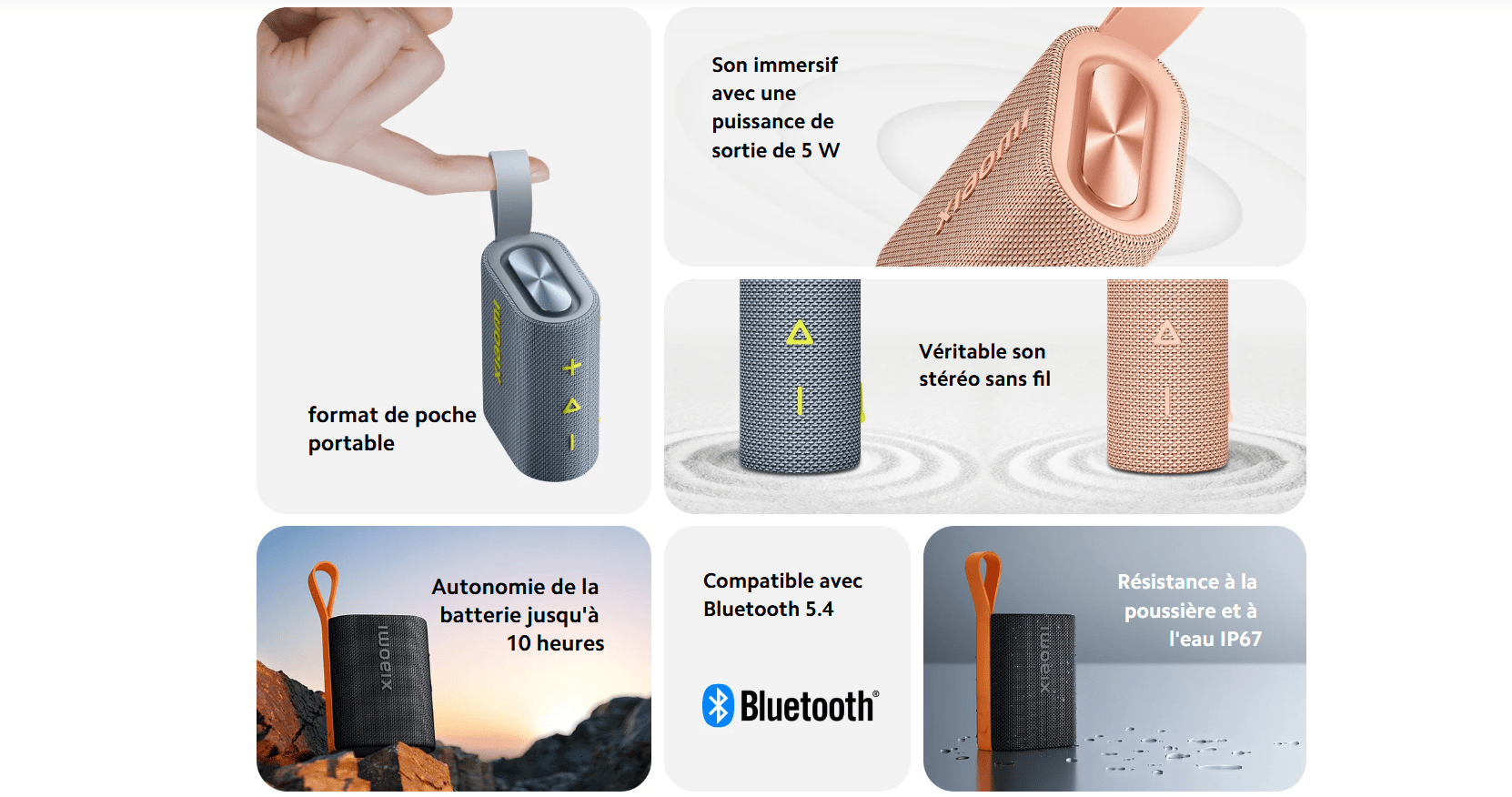 Haut parleur Bluetooth Xiaomi Sound Pocket 5W