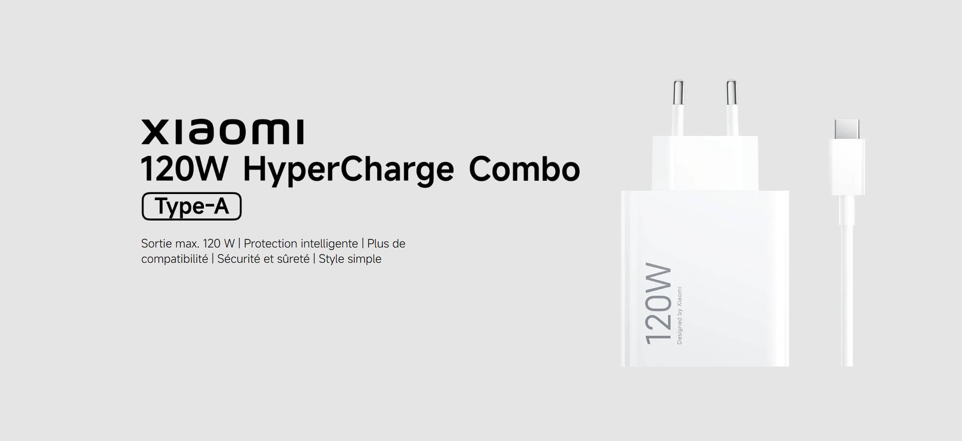Xiaomi Hypercharge Combo 120 W Type-A prix tunisie