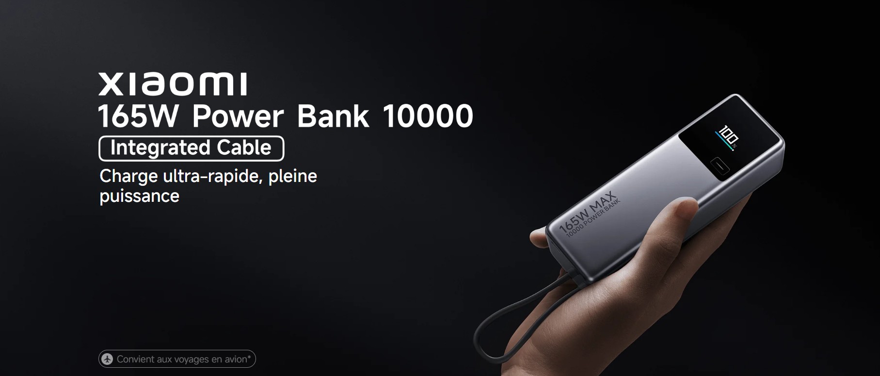 Xiaomi 165W Power Bank 10000 (Integrated Cable)