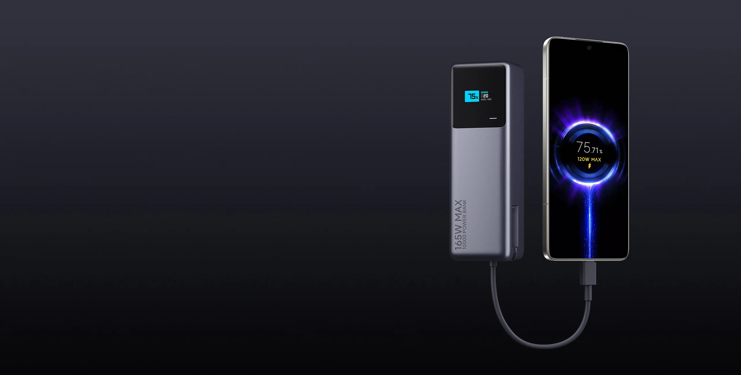 Xiaomi 165W Power Bank 10000 (Integrated Cable)