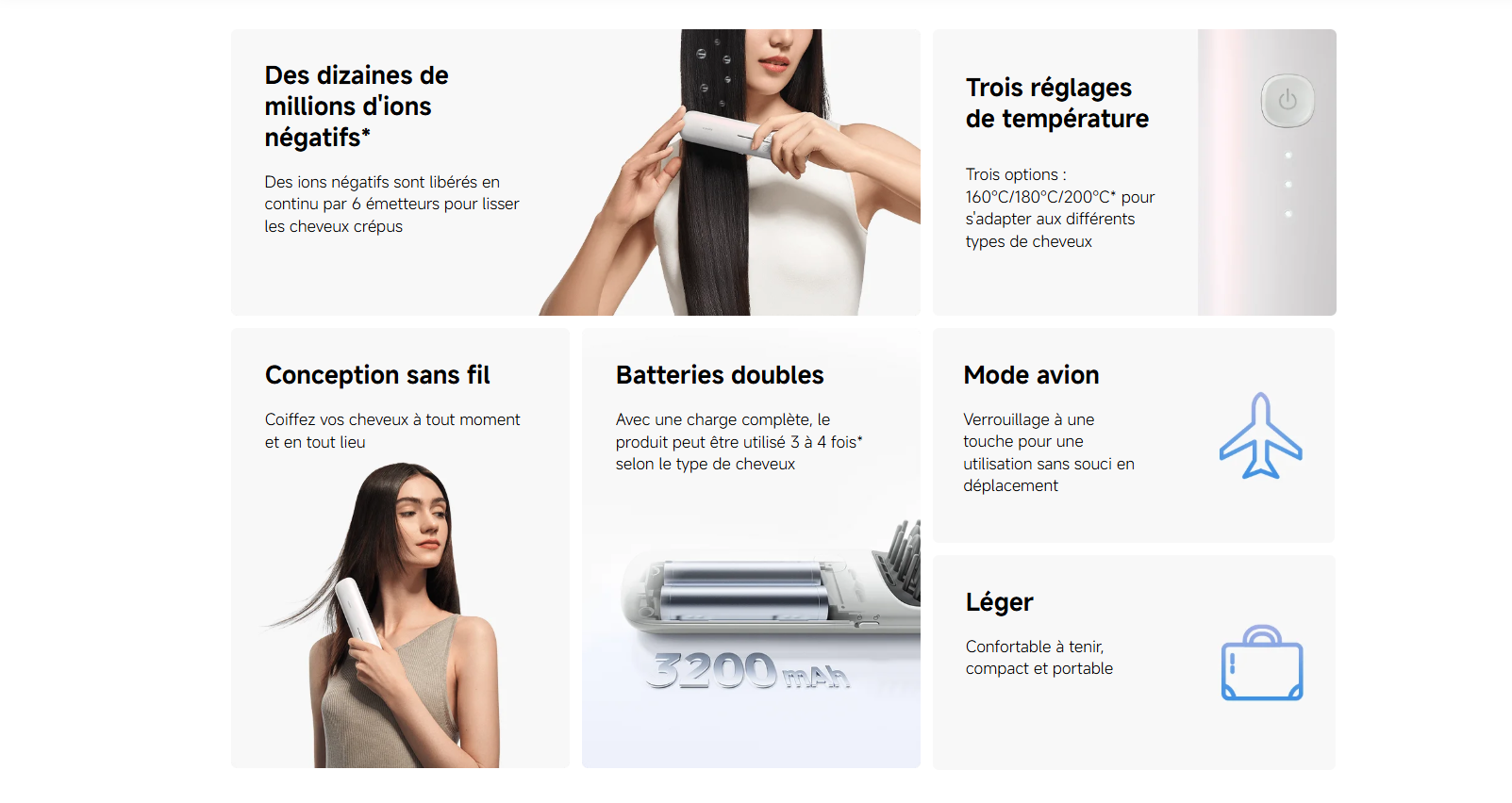 Xiaomi Cordless Hair Straightener Brush prix tunisie