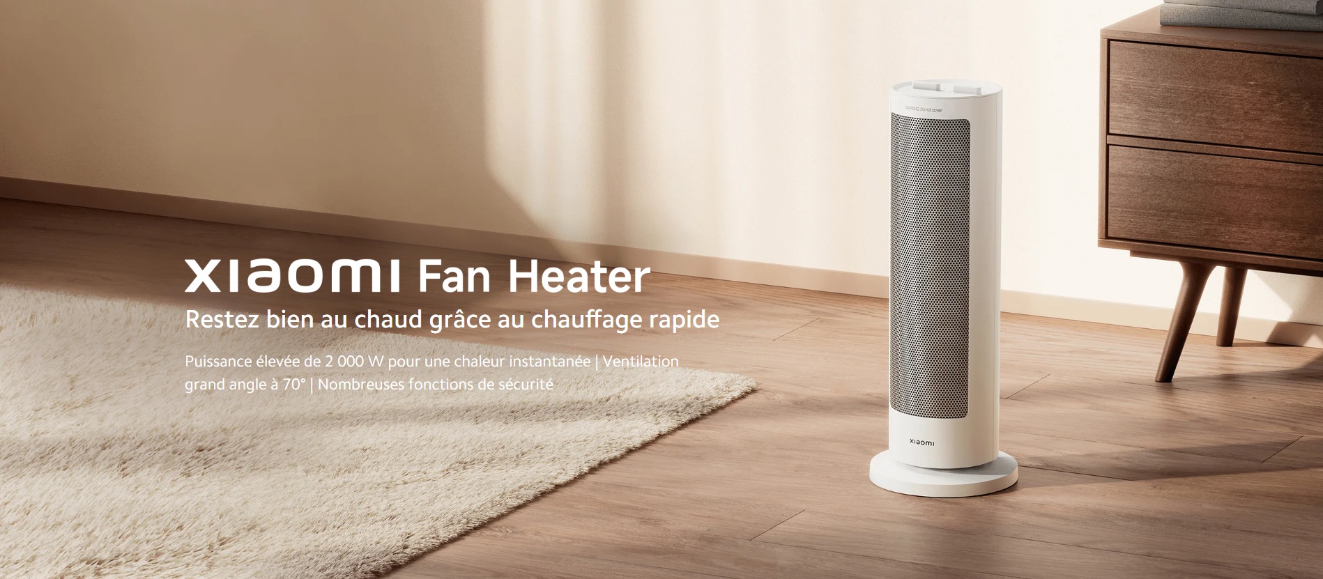 Xiaomi Fan Heater fiche technique