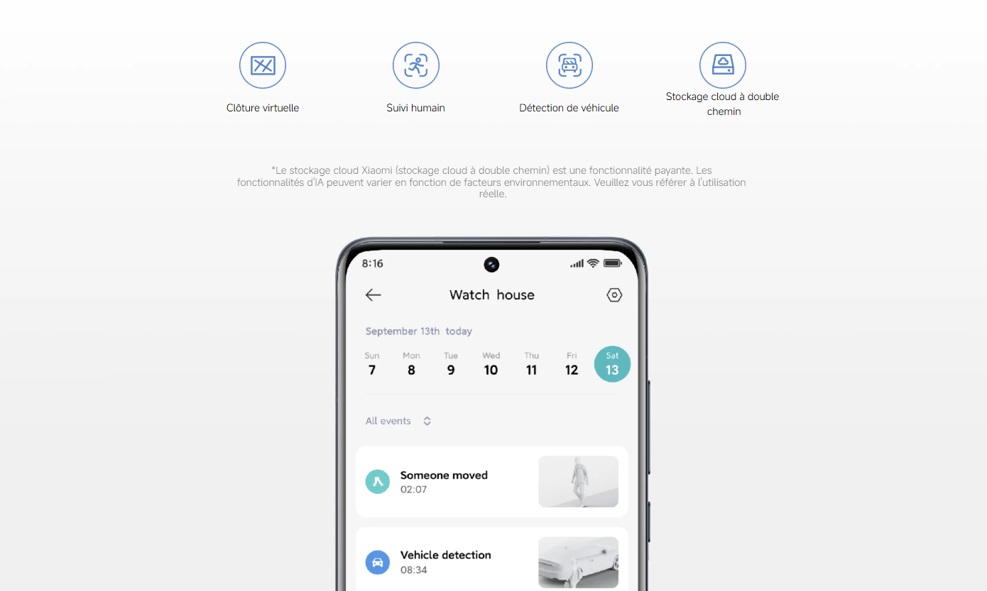 Caméra Xiaomi extérieur sans fil