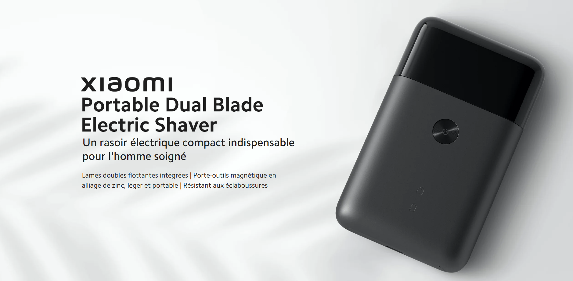 xiaomi portable dual blade electric shaver fiche technique