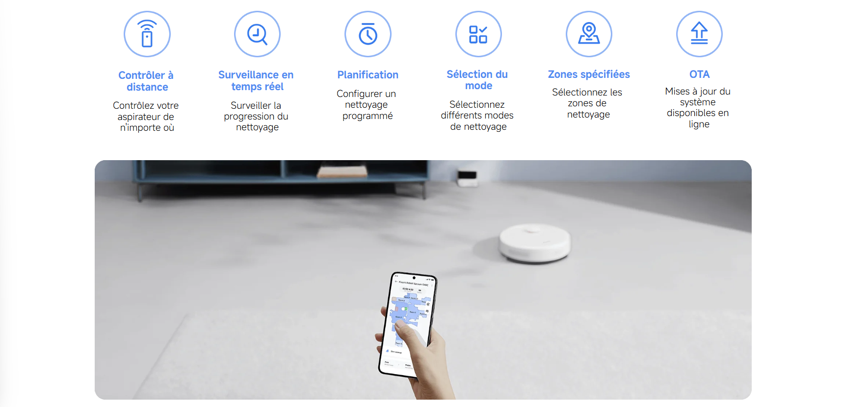 Aspirateur robot Xiaomi S40C prix tunisie