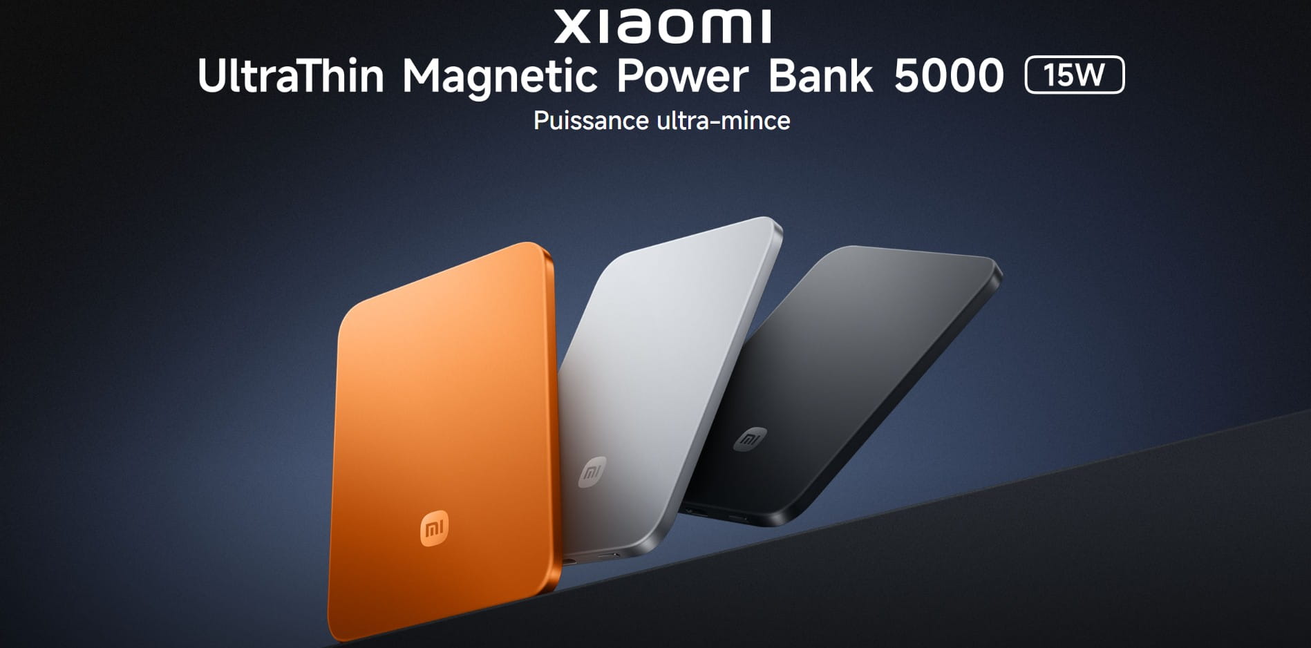 Xiaomi UltraThin Magnetic Power Bank 5000mAh 15W fiche technique