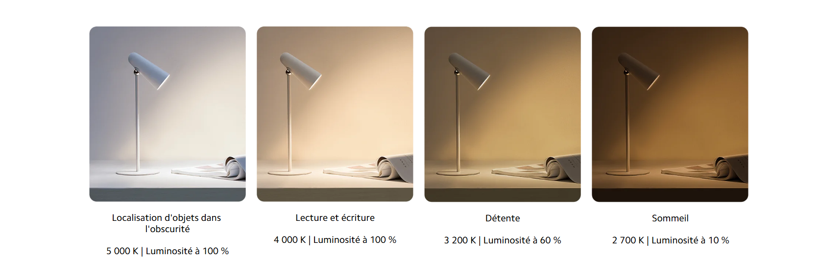 Xiaomi Flexible Rechargeable Lamp fiche technique