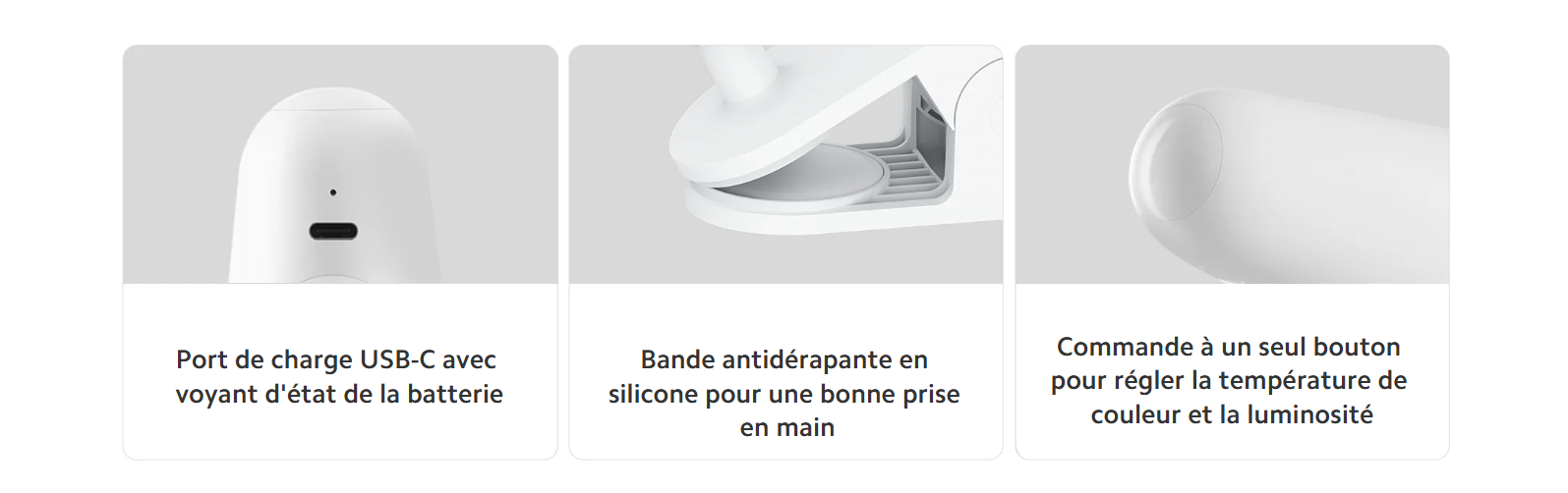 Xiaomi Flexible Rechargeable Lamp fiche technique