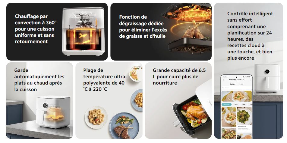 Xiaomi-Smart-Air-Fryer-6-5-L-Prix-Mi-Tunisie-Mitunisie-Spects