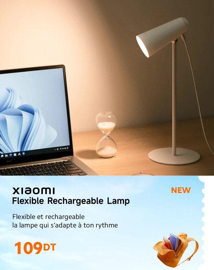 Xiaomi lampe rechargeable flexible
 