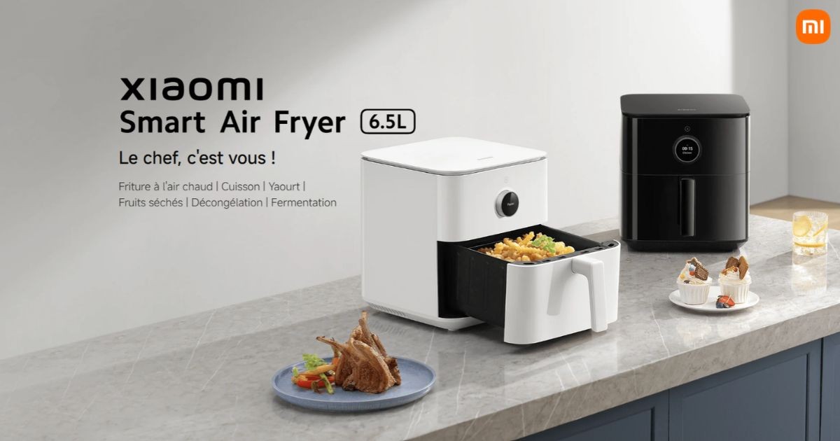 Xiaomi Smart Air Fryer 6.5L en Tunisie : cuisinez en grande quantité avec une friteuse intelligente sans huile, idéale pour toute la famille