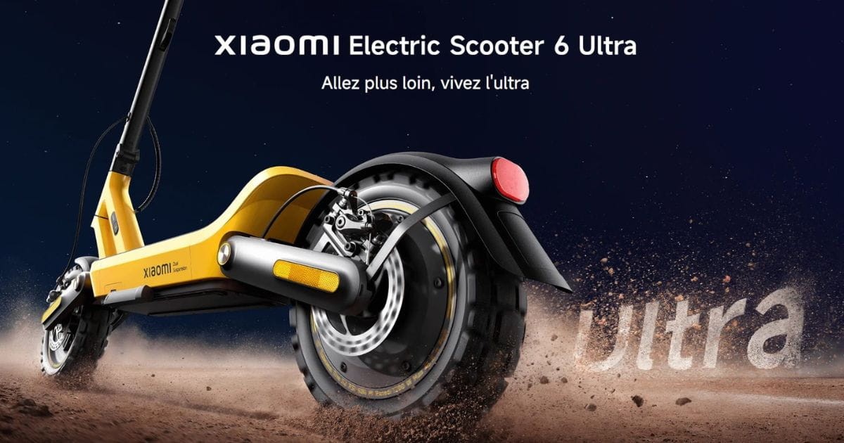 Xiaomi Electric Scooter 6 Ultra : Préparez-vous à découvrir une nouvelle façon de rouler chez Xiaomi Tunisie